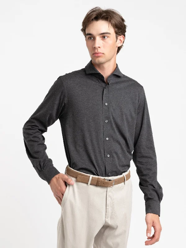 Special Price Charcoal Grey Modern Fit Dress Shirt