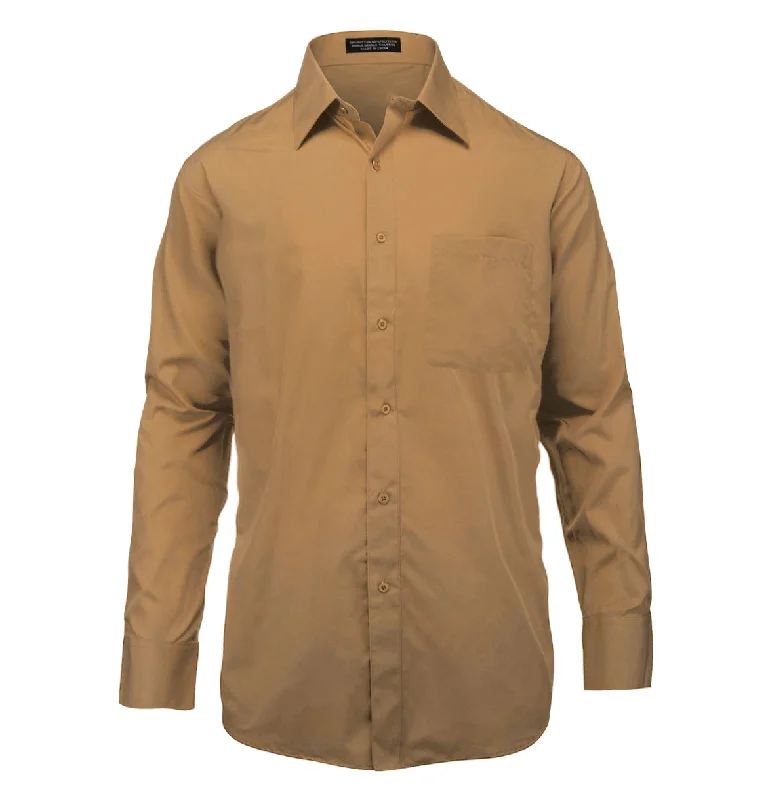 Price Slash The Essential Solid Mustard Men's Shirt