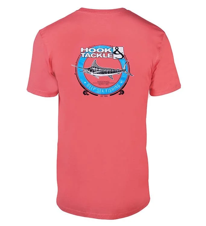 While Supplies Last Hook & Tackle Men's T-Shirts UPF 40+ Sun Protection