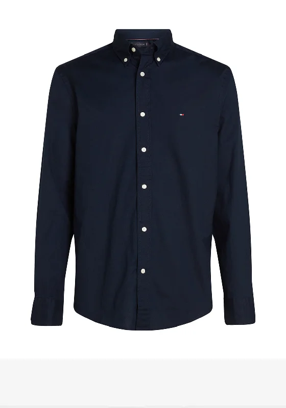Savings Galore Tommy Hilfiger Core Flex Poplin Shirt, Navy