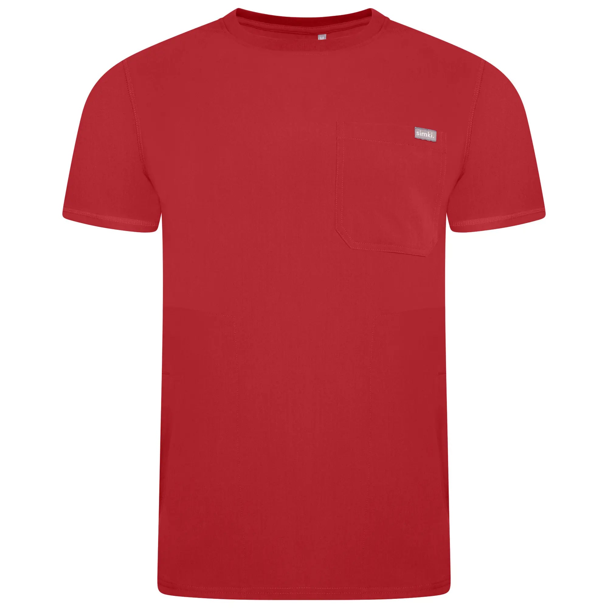 Shop Now Simki Men's Miles Scrub Top - Burgundy
