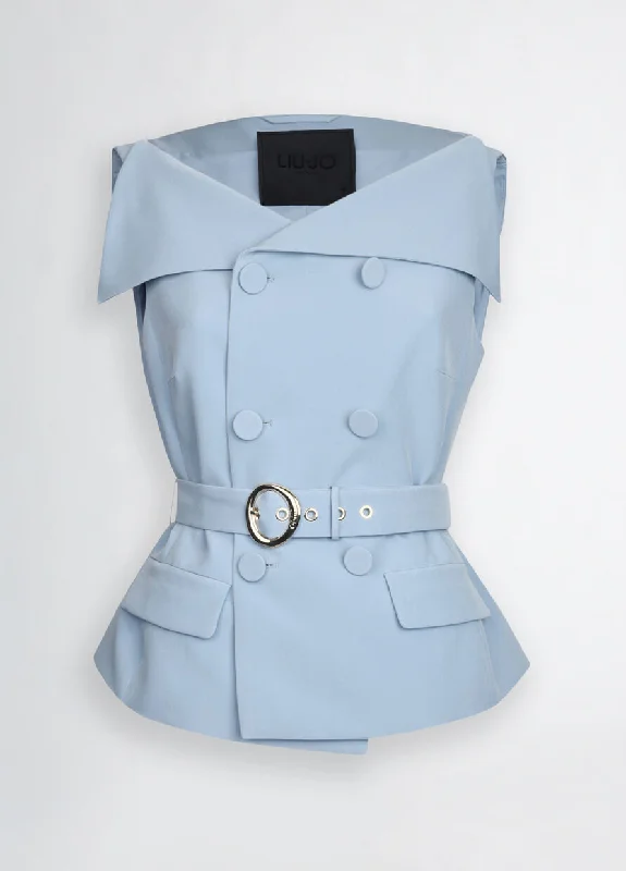 Weekend Savings Sensation Double-breasted waistcoat with belt