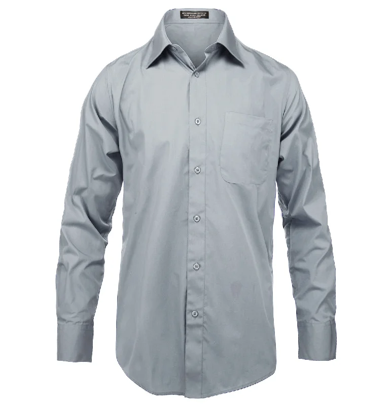 Doorbuster Deal The Essential Solid Lite Grey Men's Shirt