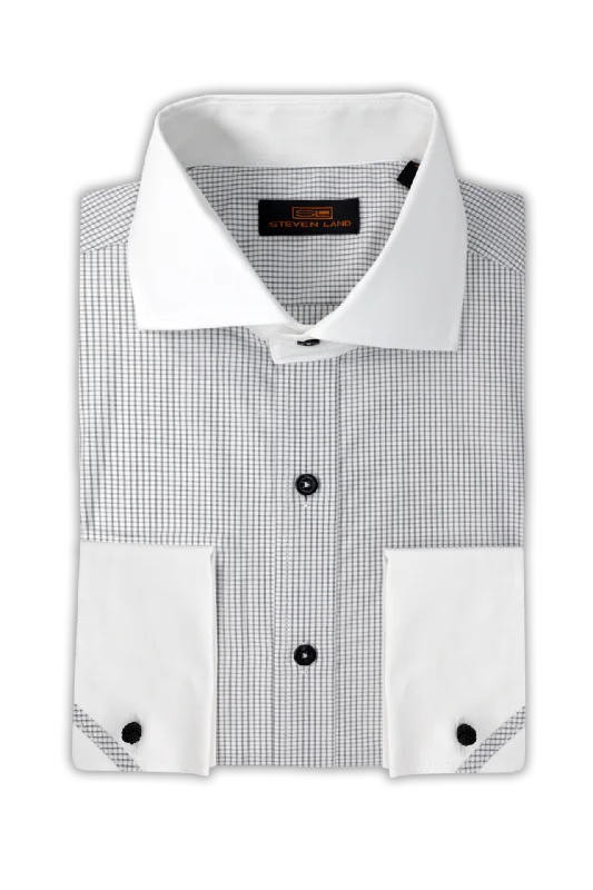 Markdowns Steven Land Dress Shirt | Lowell | Spread Collar | 100% Cotton