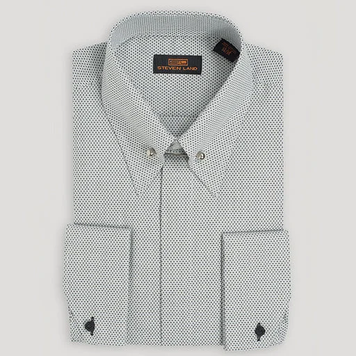 Extra Savings The Granville Shirt | French Cuff | Long Point Collar & Collar Bar | Dobby Weave