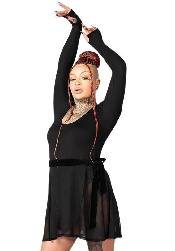 Weekend Discounts to Indulge In Flexi Demon | LONG SLEEVE LEOTARD*