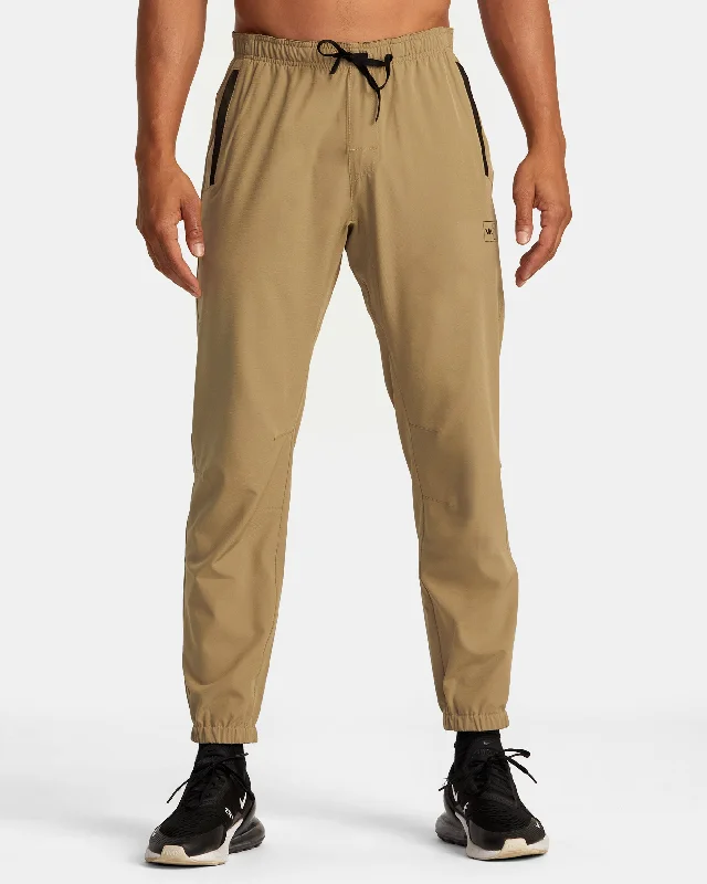 Weekend Deals That Sizzle Hawaii Elastic Waist Yogger Pants - Dark Khaki