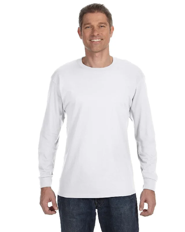 Overstock Clearance Gildan Heavy Cotton Long Sleeve T-Shirt | White
