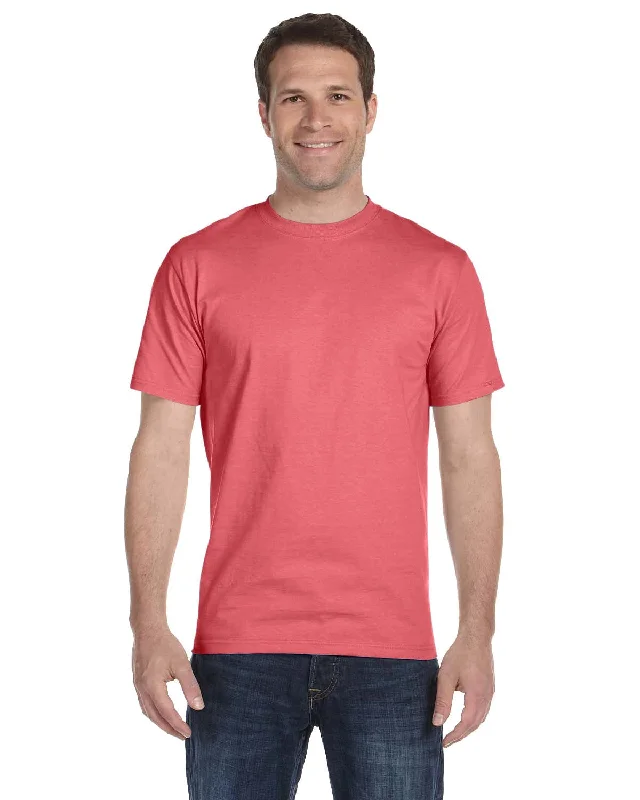 Discount Extravaganza Hanes ComfortSoft 100% Cotton T-Shirt | Charisma Coral
