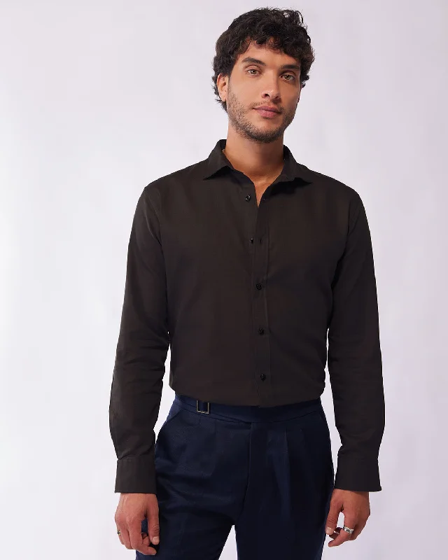 Fantastic Deals Cotton Linen Shirt - Dark Grey