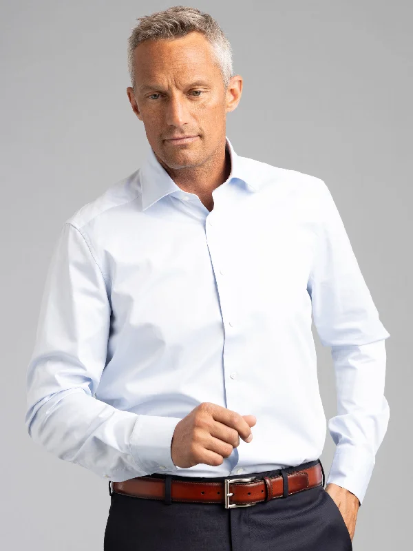 Super Deal Light Blue Slimline Dress Shirt