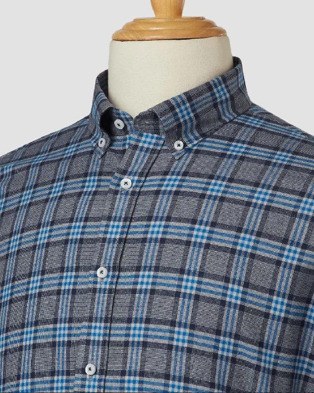 Lowest Rates Japanese Blue Treat Checked Shirt