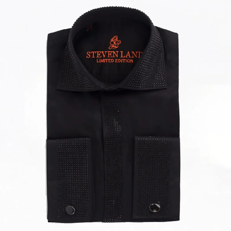 Get It Before It’s Gone Limited Edition Crystal Dress Shirt | Black