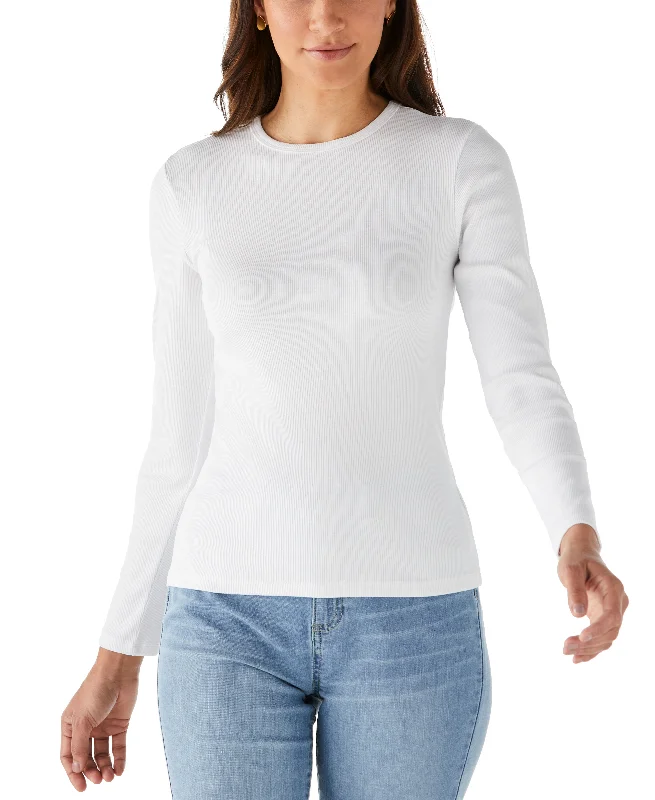 Weekend Offers That Please Ribbed Crew Neck Tee