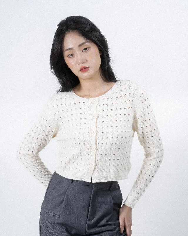 Weekend Specials to Indulge In Faye Eco Two-Way Knit Cardigan (Ivory)