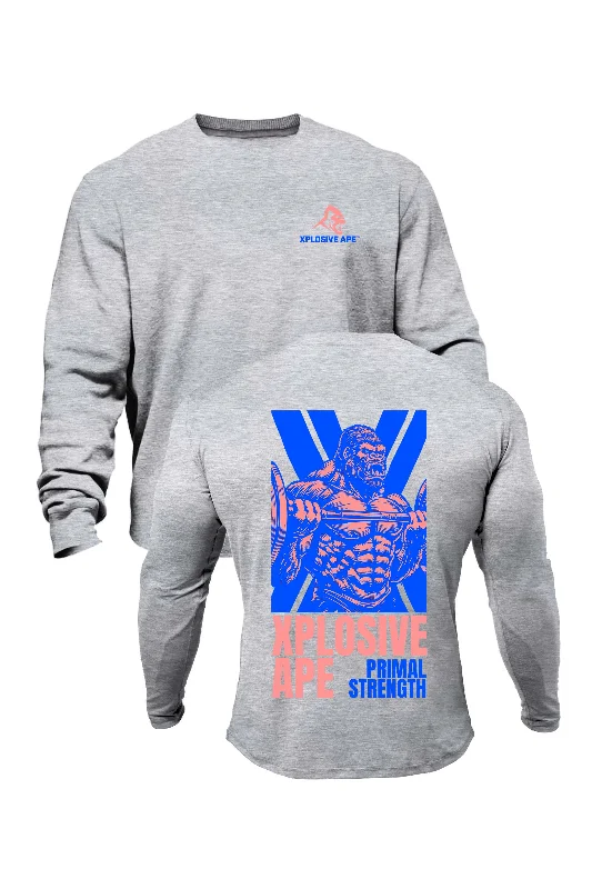 Reduced Price XAPE Primal Strength V1 Sweatshirt - Grey Marl