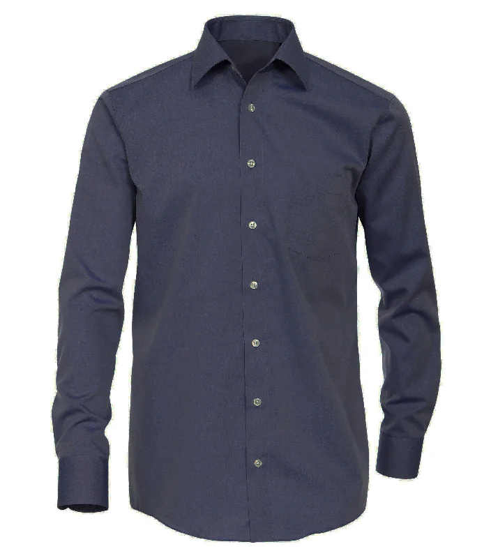 New Arrival Navy Blue Slim Fit Men's Shirt