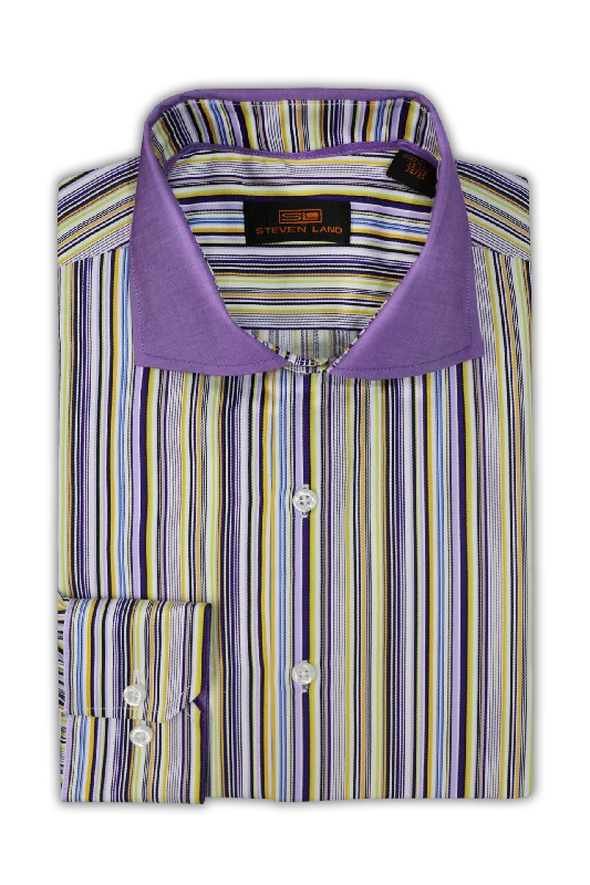 Deal Explosion The Graham | Semi Spread Collar | Button Cuff | 80 2ply