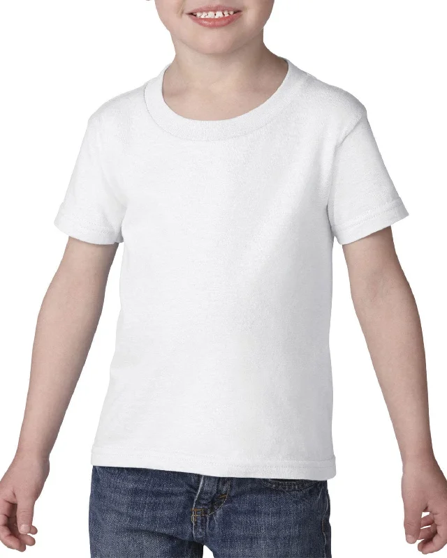 Discount Mania Gildan Lightweight Cotton Toddler T-Shirt | White