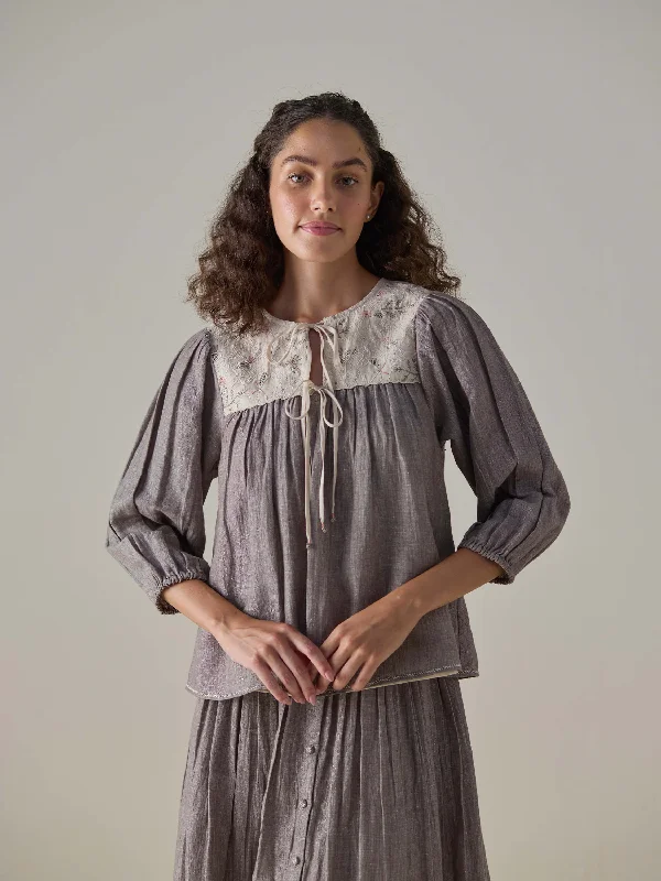 Celebrate the Weekend with Discounts Clay Story Blouse