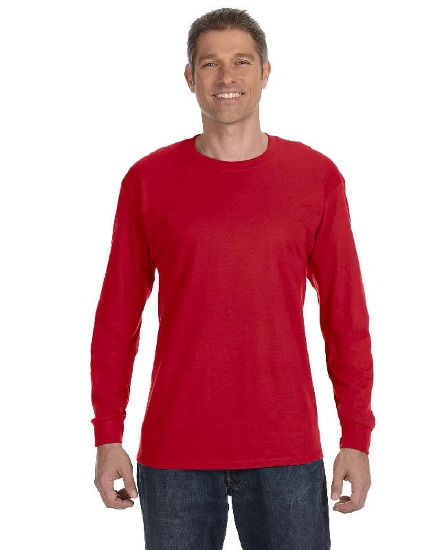 Weekend Bargains to Snag Gildan Heavy Cotton Long Sleeve T-Shirt | Red