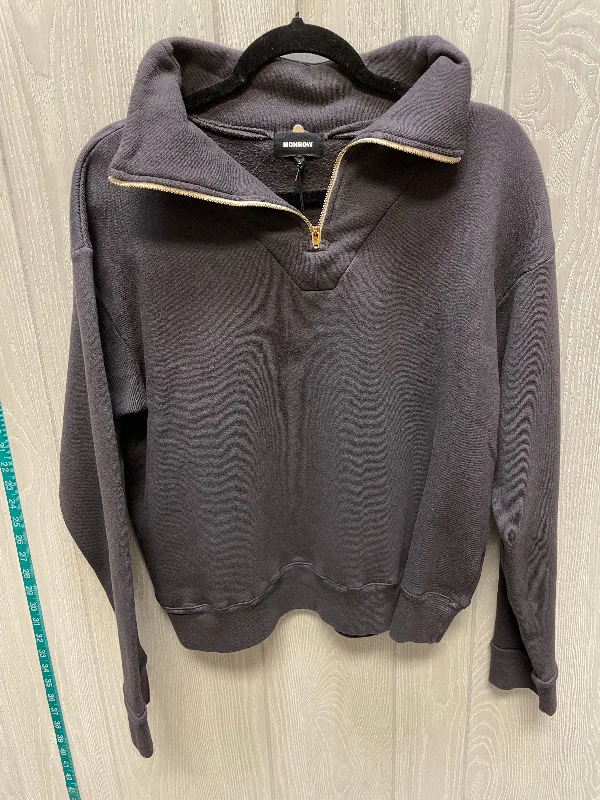 Stock Up Sweatshirt Collar By MONROE In Brown, Size: L