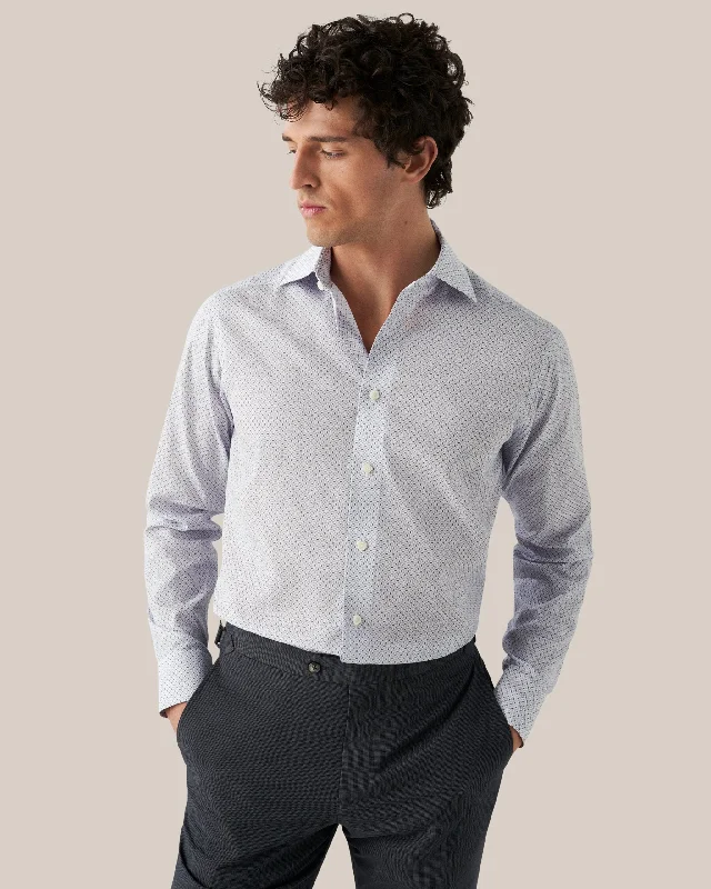 Midnight Sale Slim Fit - Micro Floral Print Signature Poplin Shirt