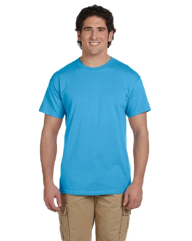 Online Deal Fruit of the Loom 100% Cotton T-Shirt | Aquatic Blue