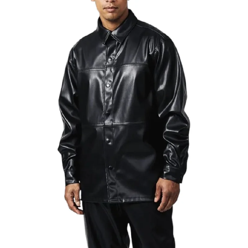 Time-Sensitive STACY ADAMS: Car Coat PU Leather Walking Set 65008