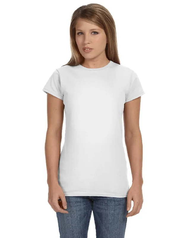 Weekend Savings Spectacle Gildan Ladies SoftStyle T-Shirt | White