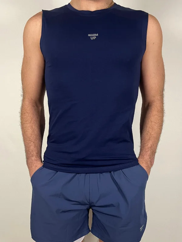 Year-End Clearance Navy Blue Performance Tank