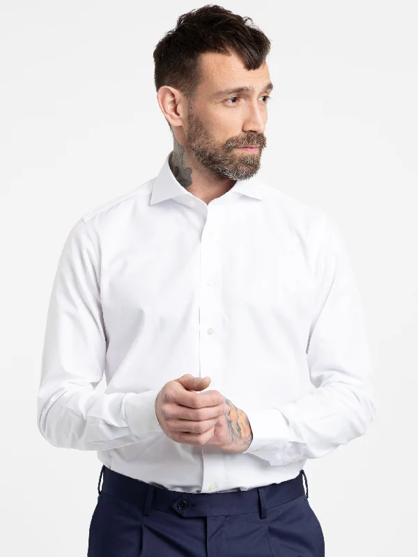 Weekend Deals to Brighten Your Day White Slim Fit Dress Shirt