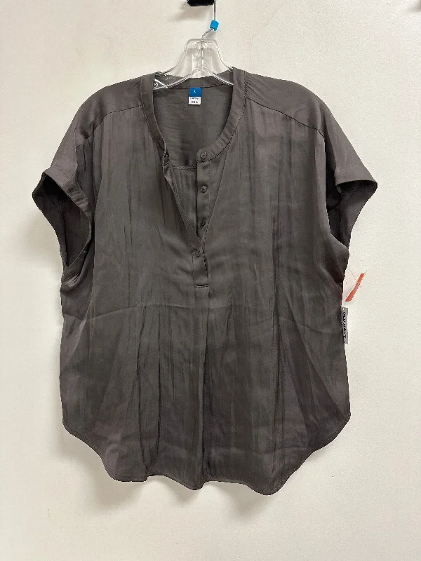 Weekend Savings Spree Top Short Sleeve By Old Navy In Grey, Size: L