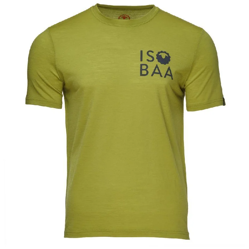 Massive Deal Mens Merino 150 Logo Tee (Lime)