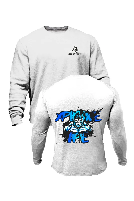 Now or Never XAPE Splatter Graffiti V4 Sweatshirt - White