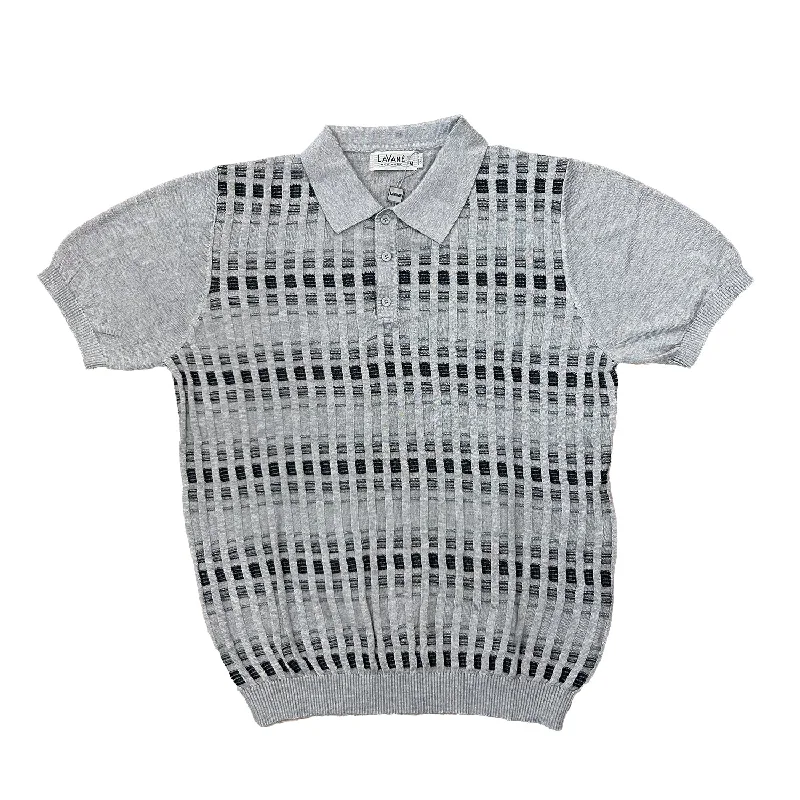Weekend Discounts to Snag Lavane Short Sleeve Fancy Polo Shirt -Grey
