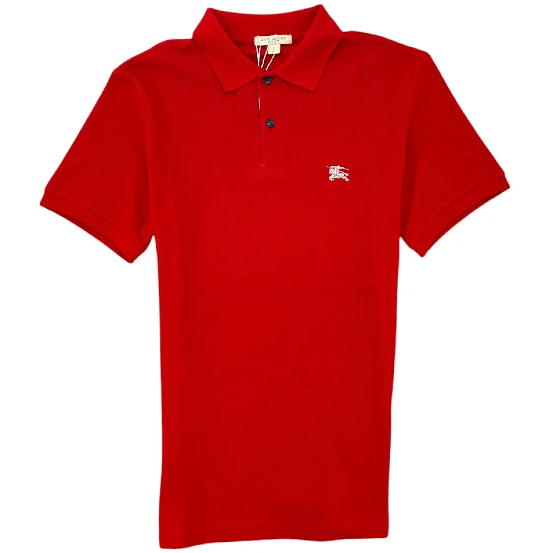 Crazy Deals Men's Embroidered Logo Polo Shirt Red Size S
