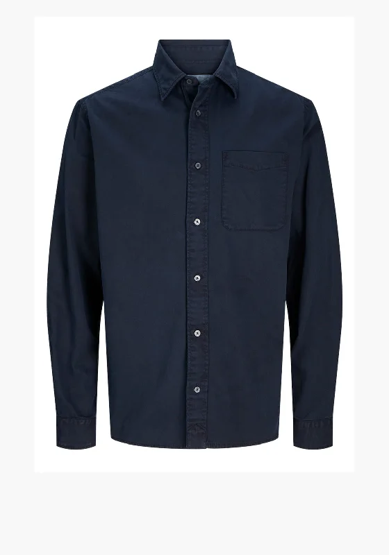 Exclusive Offers Jack & Jones Dover Twill Shirt, Navy