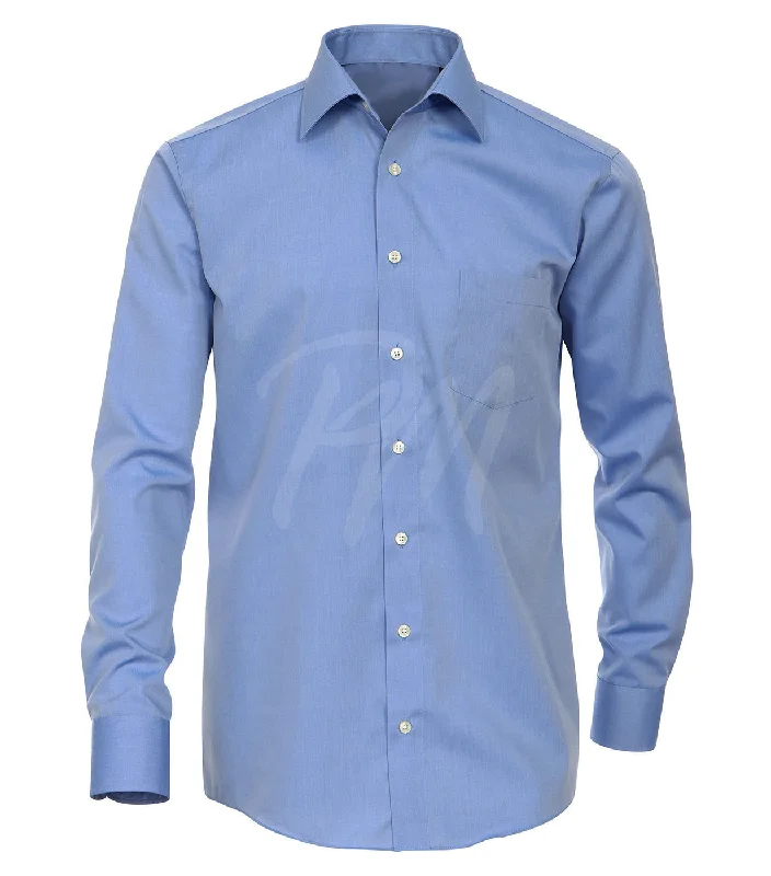 The Best Prices Solid Light Blue Slim Fit Men's Shirt