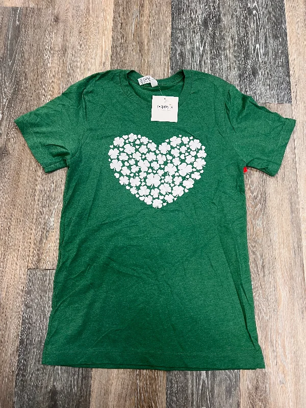 Weekend Bargains to Celebrate Top Short Sleeve By Bella + Canvas In Green, Size: S