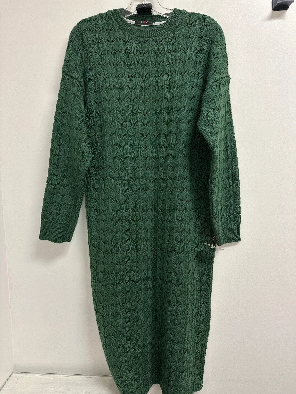 Midnight Madness Tunic Long Sleeve By Clothes Mentor In Green, Size: L