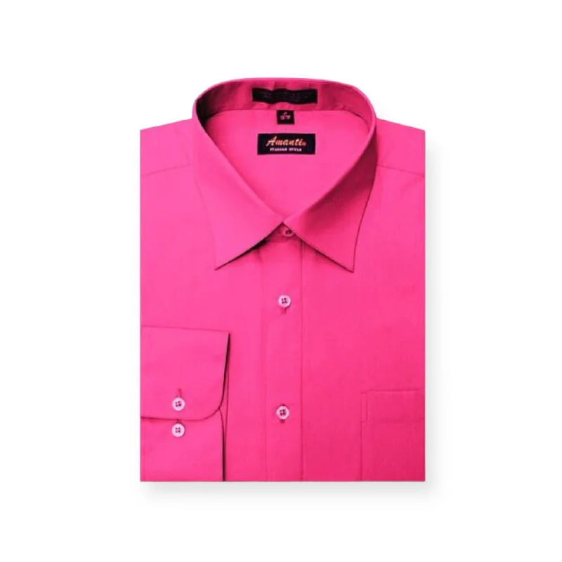 Steals and Deals AMANTI: Slim Dress Shirt Fuchsia