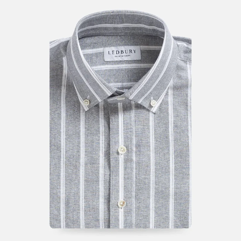 Seasonal Clearance The Grey Harlow Cotton Linen Custom Shirt