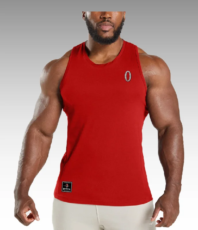 Weekend Bargains to Enjoy Olympia Vertical Red Tank Top