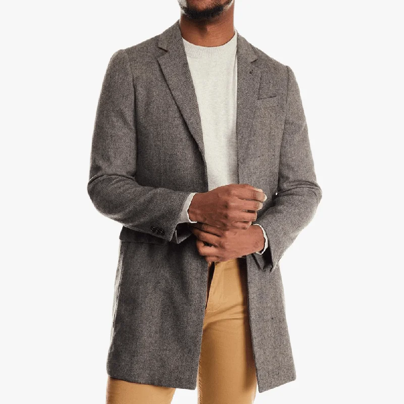 Amazing Deals Polo Mens Textured Coat Grey