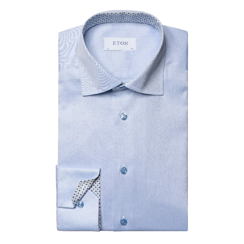 Final Markdown Slim Fit - Micro Floral Detail Signature Twill Shirt