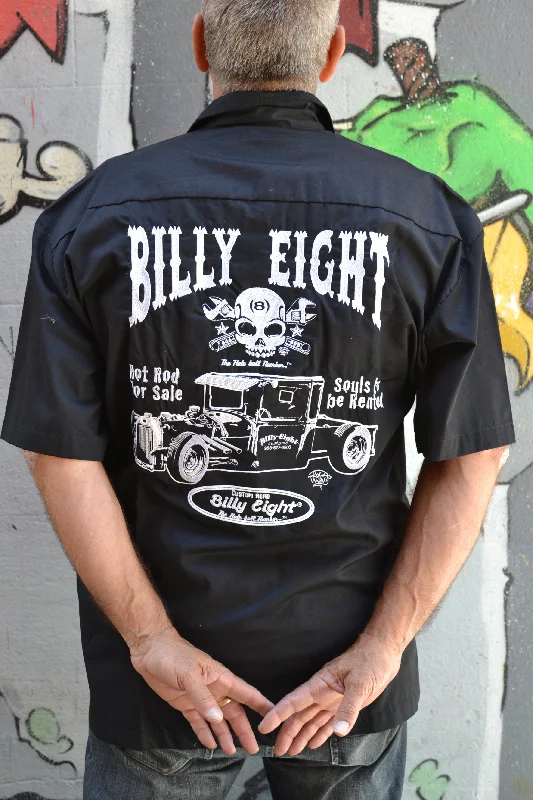 Savings Galore Billy Eight Hot Rod Embroidered Button Down Shirt