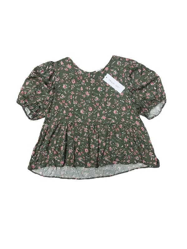 Shop and Save Blouse Sleeveless By Cma In Green, Size: M