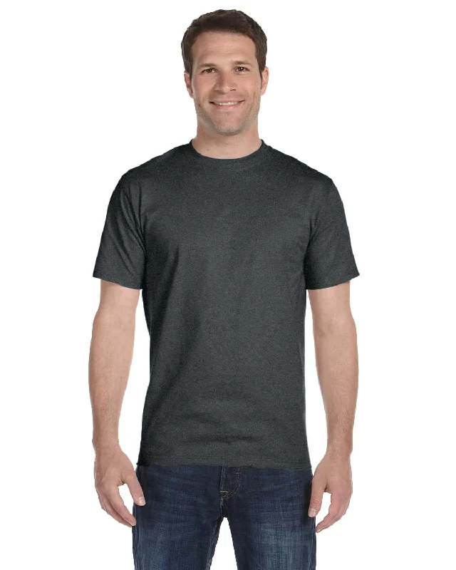 Weekend Discounts to Snag Hanes ComfortSoft 100% Cotton T-Shirt | Charcoal Heather