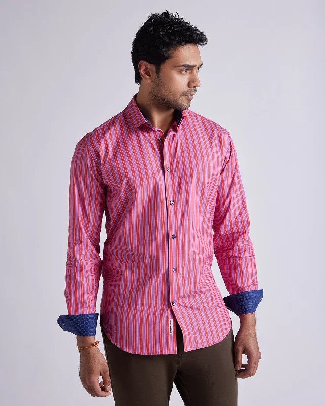 Limited Offer Somelos Inferno Striped Shirt